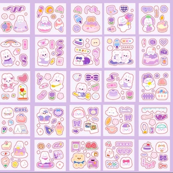 Kawaii sticker sheets - Picture 1 of 2